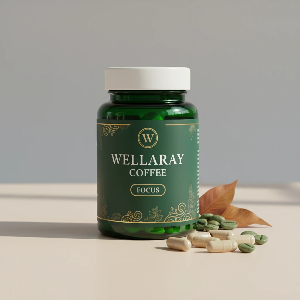 Wellaray Coffee Slim Coffee Booster - Verpackung, Kaffee Supplement mit L-Carnitin